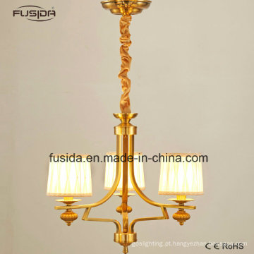 Tela de alta qualidade e ferro Material Chandelier luz luz pendente para decoração para casa